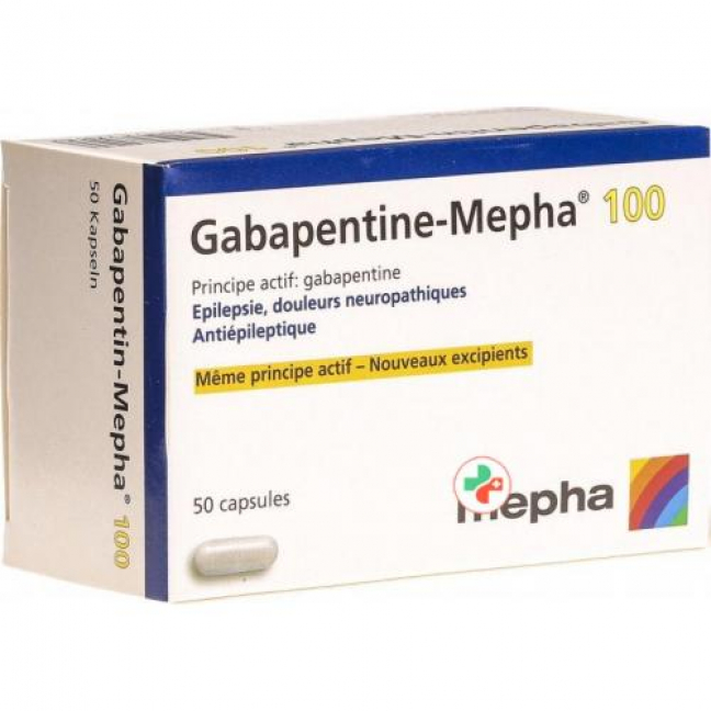 Габапентин Мефа 100 мг 50 капсул