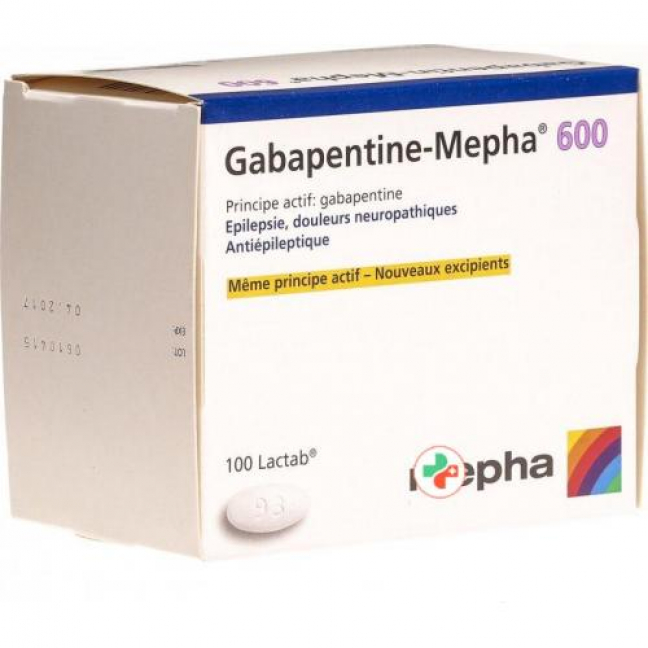 Габапентин Мефа 600 мг 100 таблеток покрытых оболочкой
