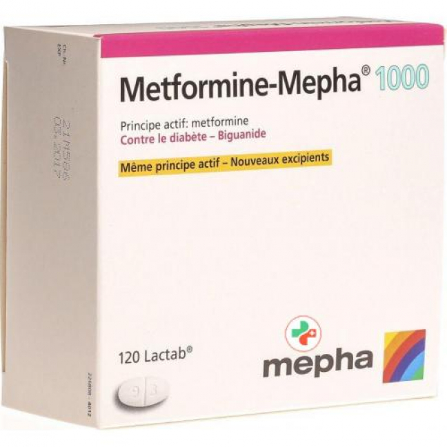 Метформин Мефа 1000 мг 120 таблеток покрытых оболочкой 