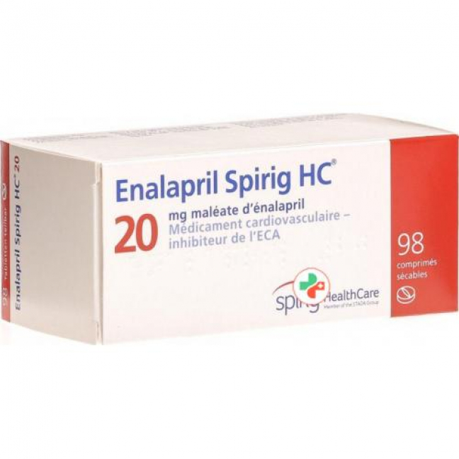 Эналаприл Спириг 20 мг 98 таблеток 