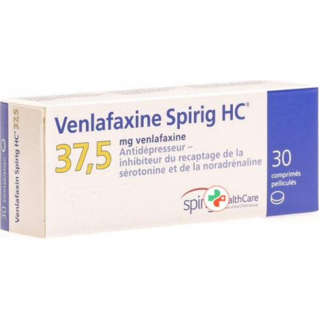Венлафаксин Спириг 37.5 мг 30 таблеток покрытых оболочкой 
