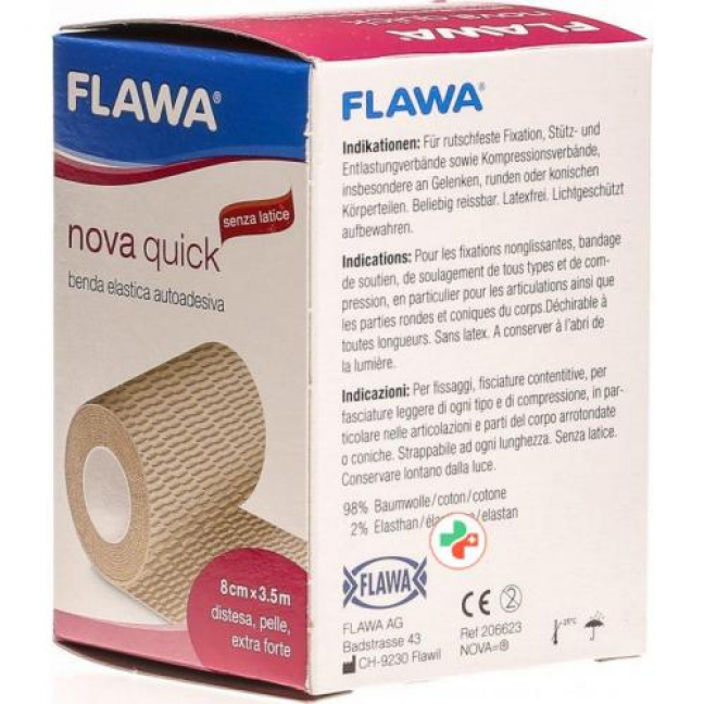 Flawa Nova Quick самоклеющиеся бинт 8смx3.5м