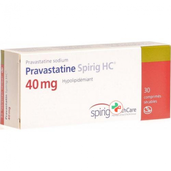 Правастатин Спириг 40 мг 30 таблеток