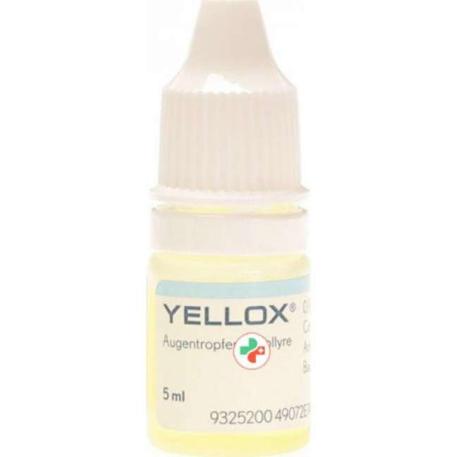 Йеллокс 0.9 мг/мл 5 мл глазные капли