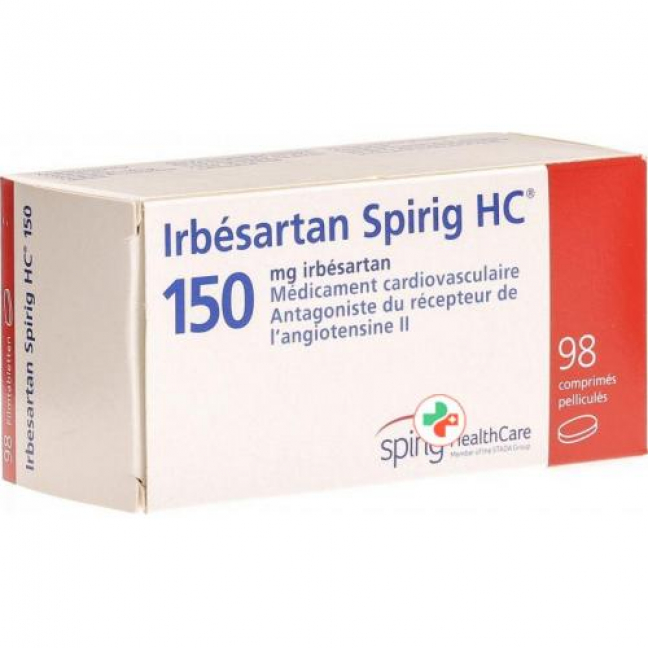 Ирбесартан Спириг 150 мг 98 таблеток покрытых оболочкой