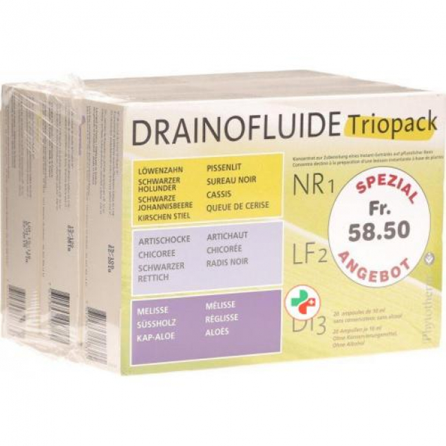 Drainofluide Pack Ass Nr 1 Lf 2 Di 3 60x 10мл