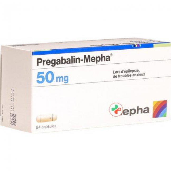 Прегабалин Мефа 50 мг 84 капсулы
