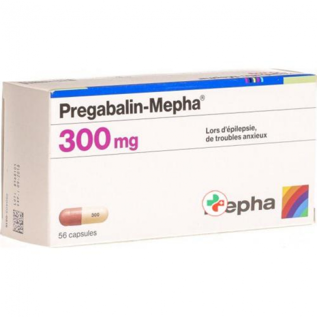 Прегабалин Мефа 300 мг 56 капсул