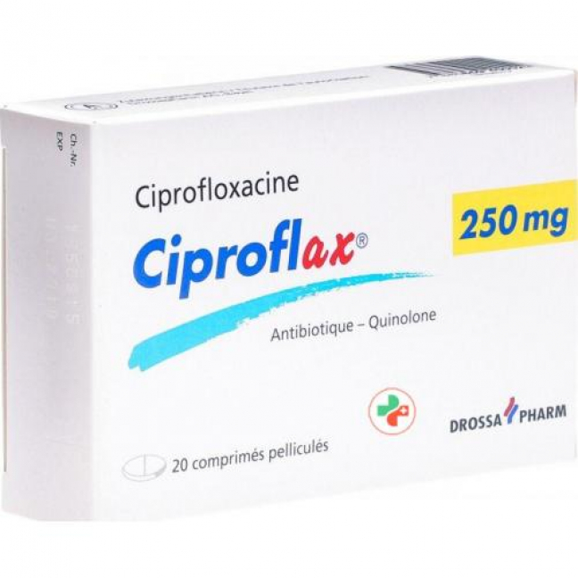 Ципрофлакс 250 мг 20 таблеток покрытых оболочкой
