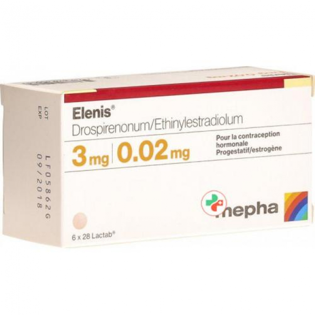 Эленис 6 х 28 таблеток покрытых оболочкой