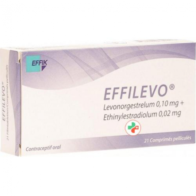 Эффилево 0,10 мг /  0,02 мг 21 таблетка покрытая оболочкой