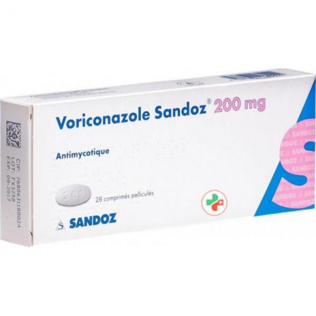 Вориконазол Сандоз 200 мг 28 таблеток покрытых оболочкой
