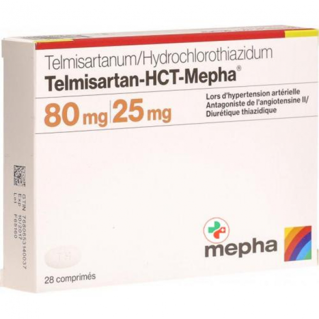 Телмисатран ГХТ Мефа 80/25 мг 28 таблеток