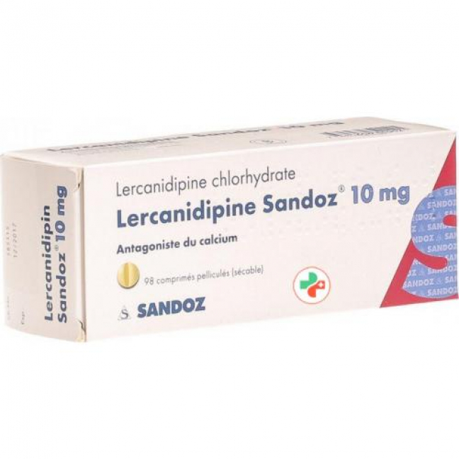 Лерканидипин Сандоз 10 мг 98 таблеток покрытых оболочкой