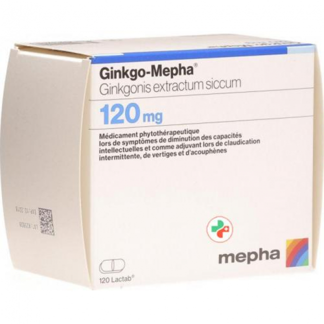 Гинкго Мефа 120 мг 120 таблеток покрытых оболочкой