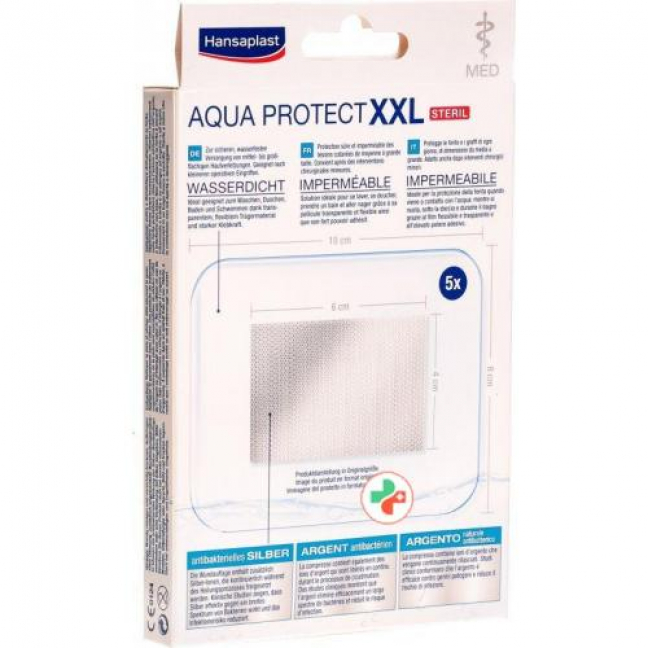 Hansaplast Med Aqua Protect XXL Wundverbande 5 штук