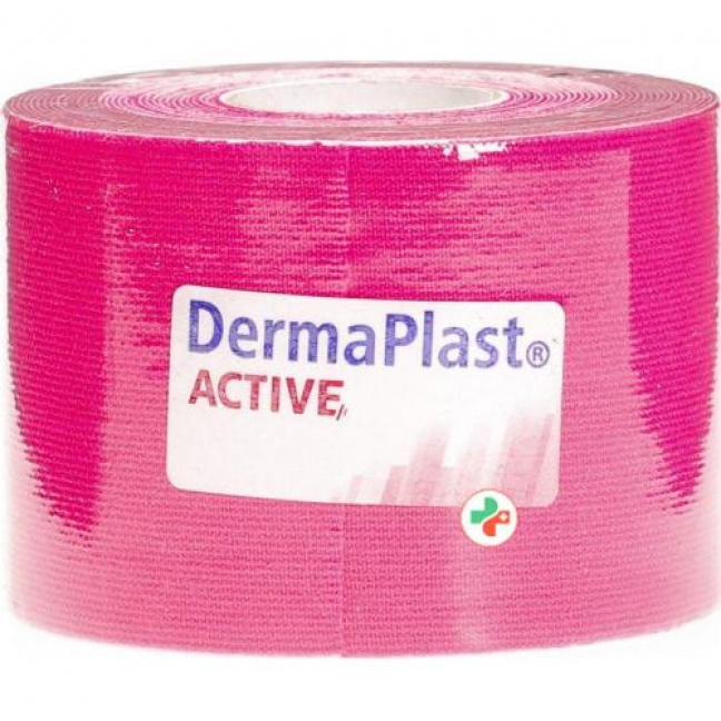 Dermaplast Active Kinesiotape 5см x 5m Pink