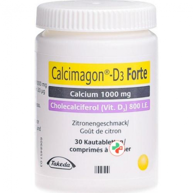 Кальцимагон Д3 Форте Лимон 30 жевательных таблеток