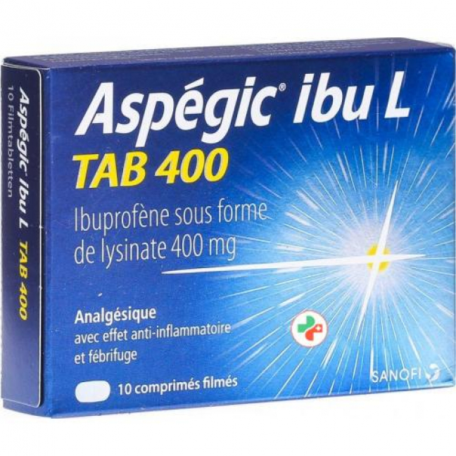 Аспегик Ибу Л 400 мг 10 таблеток покрытых оболочкой