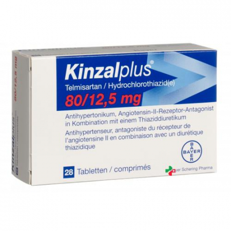 Кинзал плюс 80/12.5 мг 28 таблеток