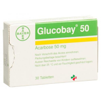 Глюкобай 50 мг 30 таблеток