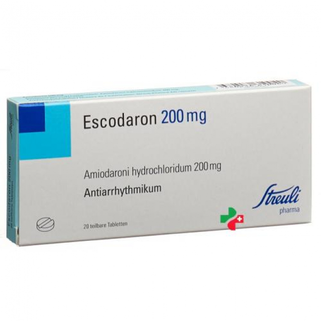 Эскодарон 200 мг 20 таблеток