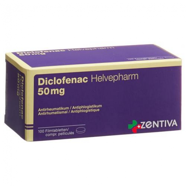 Диклофенак Хелвефарм 50 мг 100 таблеток