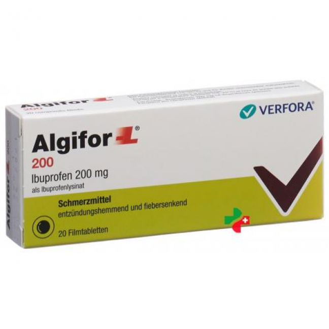 Алгифор Л 200 мг 20 таблеток покрытых оболочкой