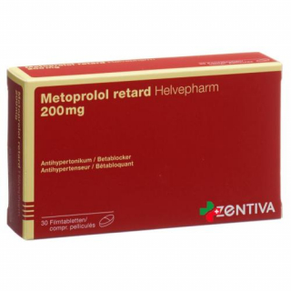 Метопролол Хелвефарм ретард 200 мг 30 таблеток покрытых оболочкой