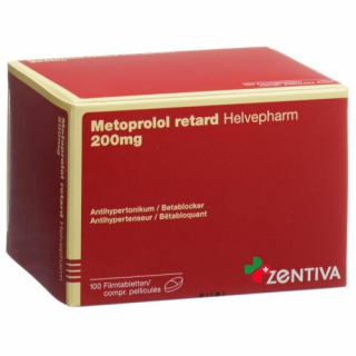 Метопролол Хелвефарм ретард 200 мг 100 таблеток покрытых оболочкой