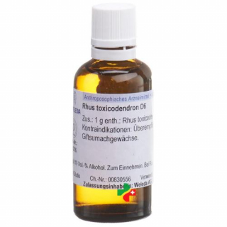 WEL RHUS TOXICODENDRON DIL D6