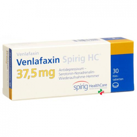 Венлафаксин Спириг 37.5 мг 30 таблеток покрытых оболочкой 