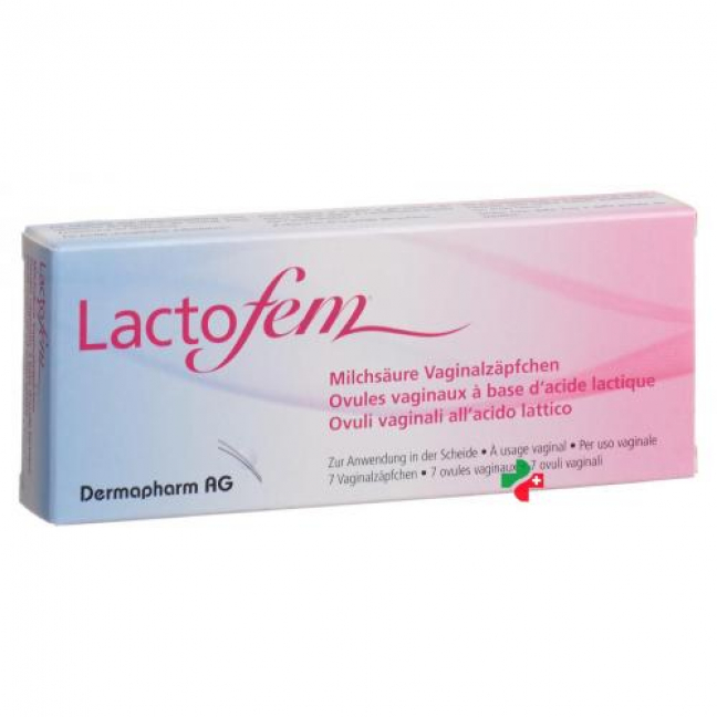 Лактофем молочная кислота 7 вагинальных суппозиторий  