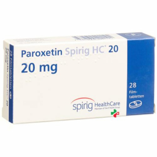 Пароксетин Спириг 20 мг 28 таблеток покрытых оболочкой
