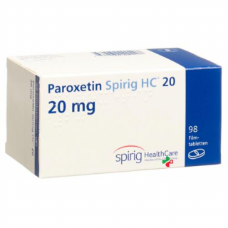 Пароксетин Спириг 20 мг 98 таблеток покрытых оболочкой 