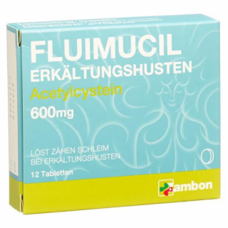 Флуимуцил 600 мг 12 таблеток от простуды и кашля