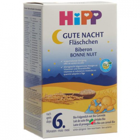 Hipp Gute Nacht Flaeschchen 6m Bio 500г