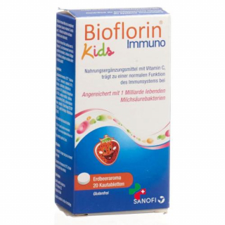 Биофлорин Иммуно Детский 20 жевательных таблеток со вкусом клубники