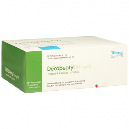 Декапептил 0.1 мг 28 заполненных шприцов 
