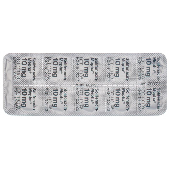 Солифенацин-Мефа Лактаб 10 мг DS 100 шт.