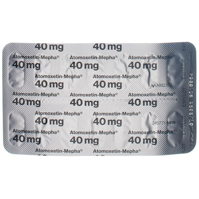 Атомоксетин Мефа 40 мг 28 капсул