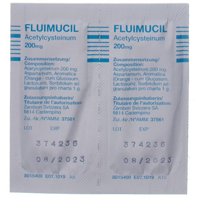 Флуимуцил Гран 200 мг взрослый пакетик 30 шт.