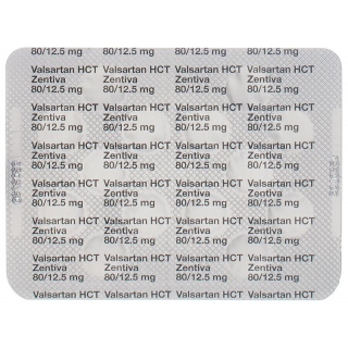 Валсартан HCT Зентива таблетки 80/12,5 мг 98 шт.