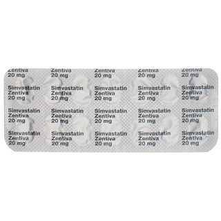 СИМВАСТАТИН Зентива пленочные таблетки 20 мг