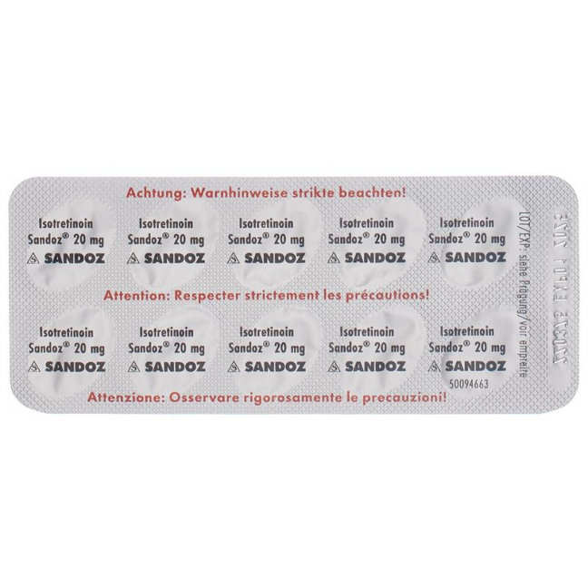 Изотретиноин Сандоз Солукапс 20 мг 30 шт.