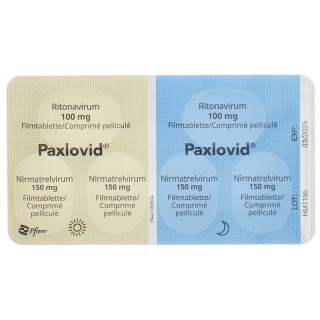 Паксловид таблетки 4 x 150 мг / 2 x 100 мг 5 x 6 шт.