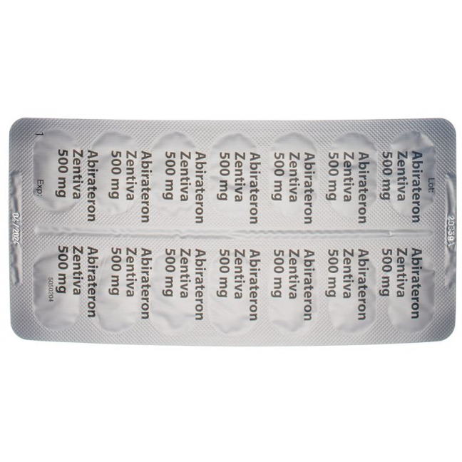 ABIRATERON Zentiva Filmtabl 500 mg