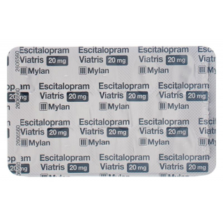 Эсциталопрам Виатрис Фильмтабл 20 мг 98 шт.