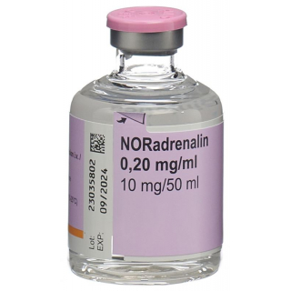 NORADRENALIN Sintetica Inf Lös 10 mg/50ml