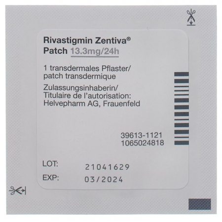 Ривастигмин Зентива пластыри 13,3 мг/24 часа пакетик 60 шт.